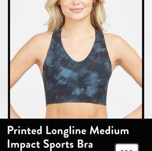 Storm Tie Dye XL Longline Medium Impact Sports Bra